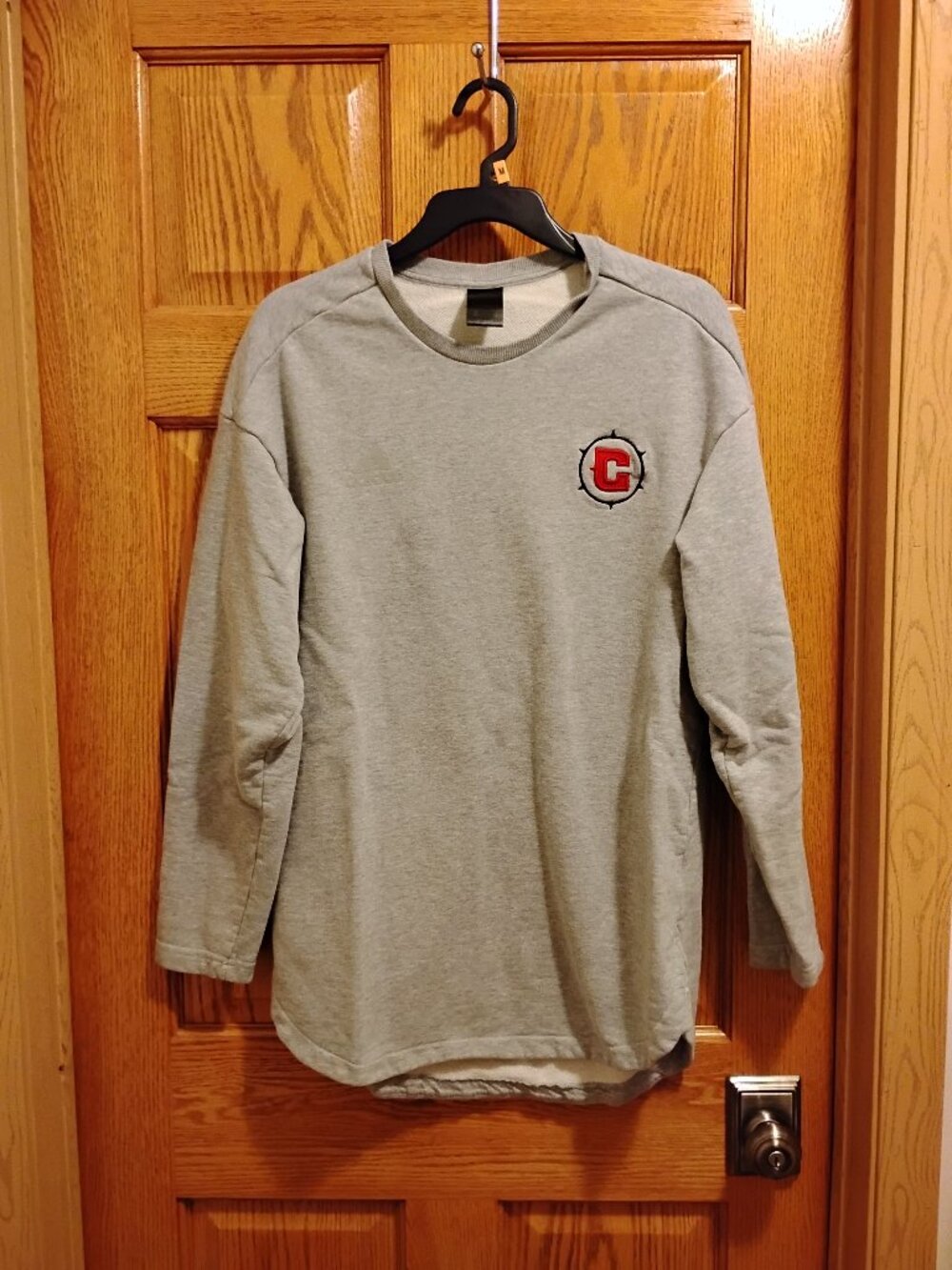 Adidas Authentic Tanf Sweater With Embroidered Cincinnati Reds Team Logo Size M